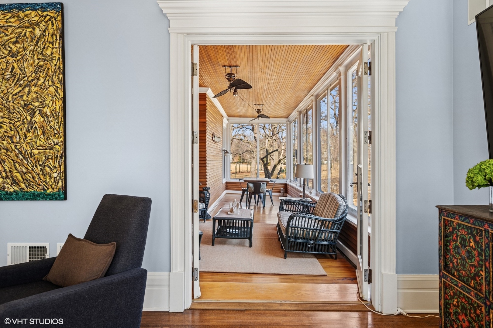 644 Oak Street Winnetka, IL 60093 - Photo 14 of 40 a living room with furniture and a large window