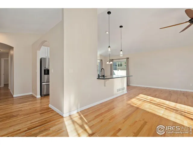 a view interior of the house and wooden floor