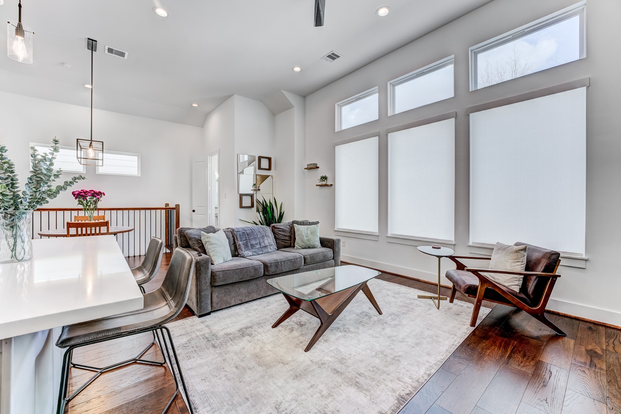 107 West Whitney Street, Unit E Houston, TX 77018 - Photo 16 of 48 a living room with furniture and a window