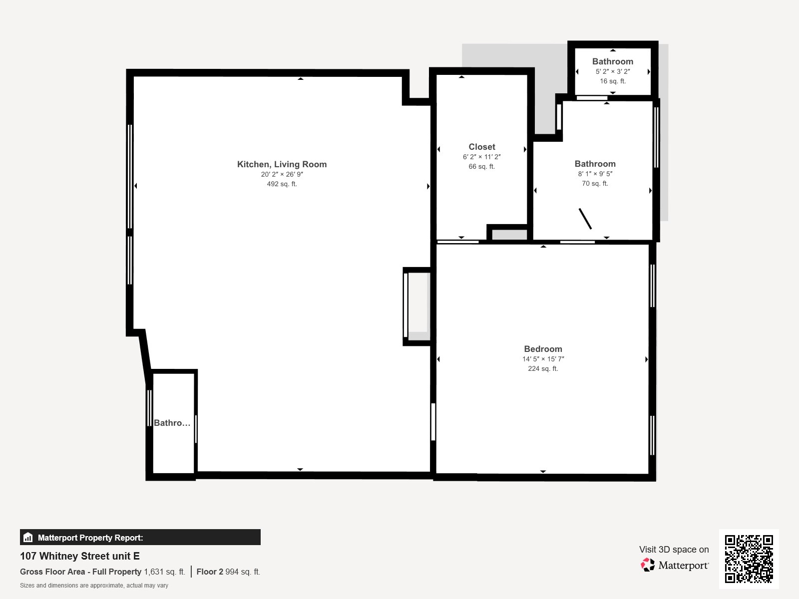 107 West Whitney Street, Unit E Houston, TX 77018 - Photo 48 of 48 a picture of a floor plan