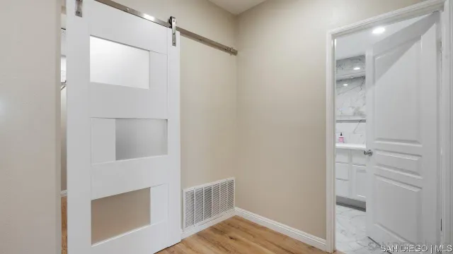 a view of walk in closet