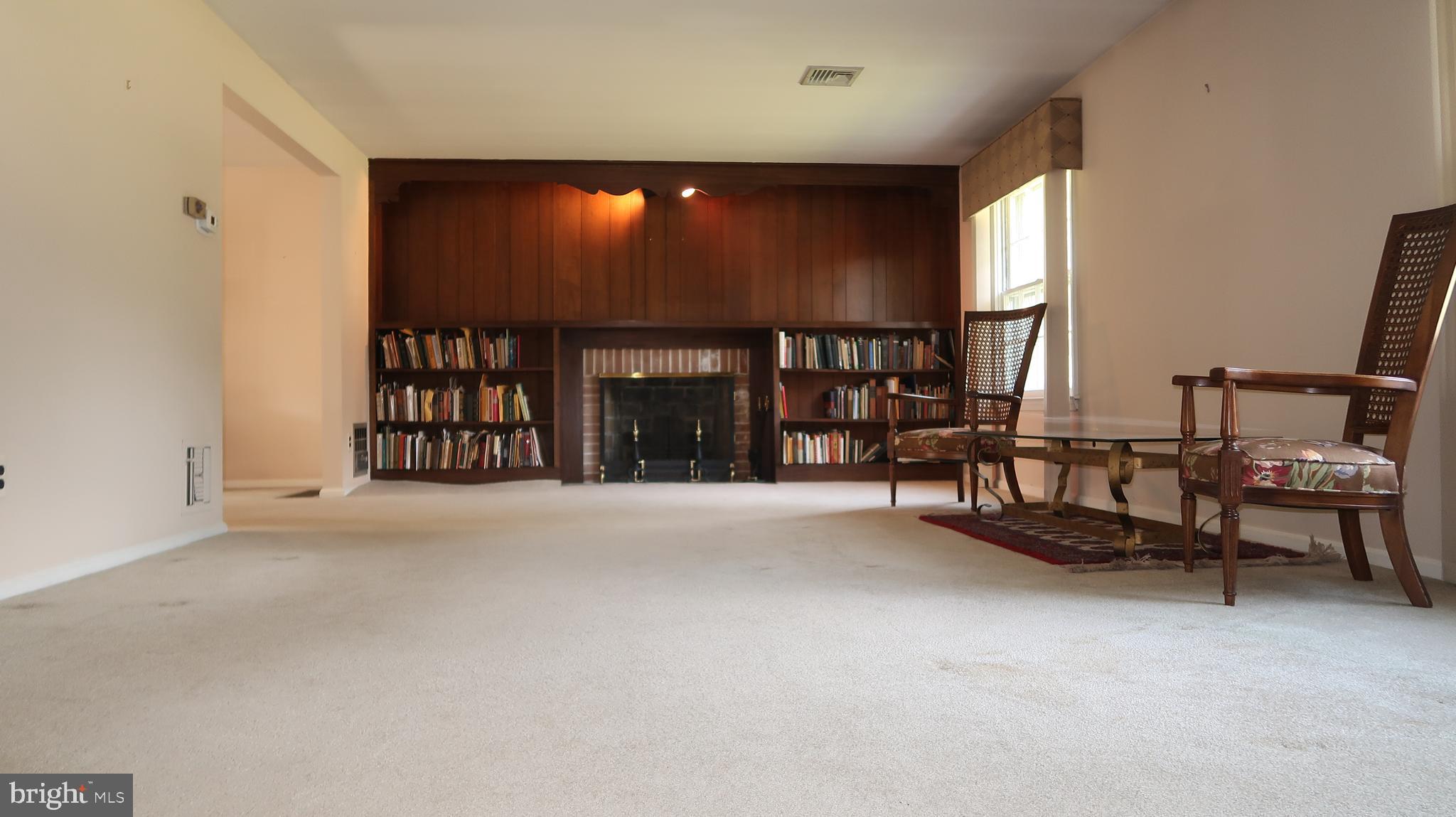 207 Fairfield Drive Wallingford, PA 19086 - Photo 9 of 28 Living Rom With Wood Burning Fireplace