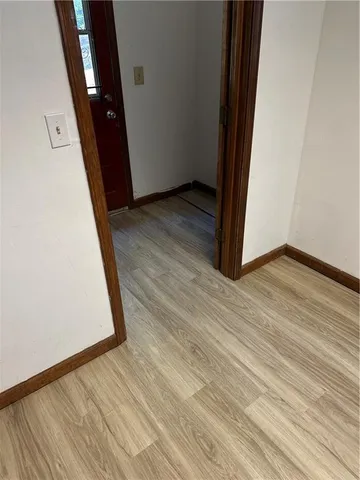 wooden floor with a window