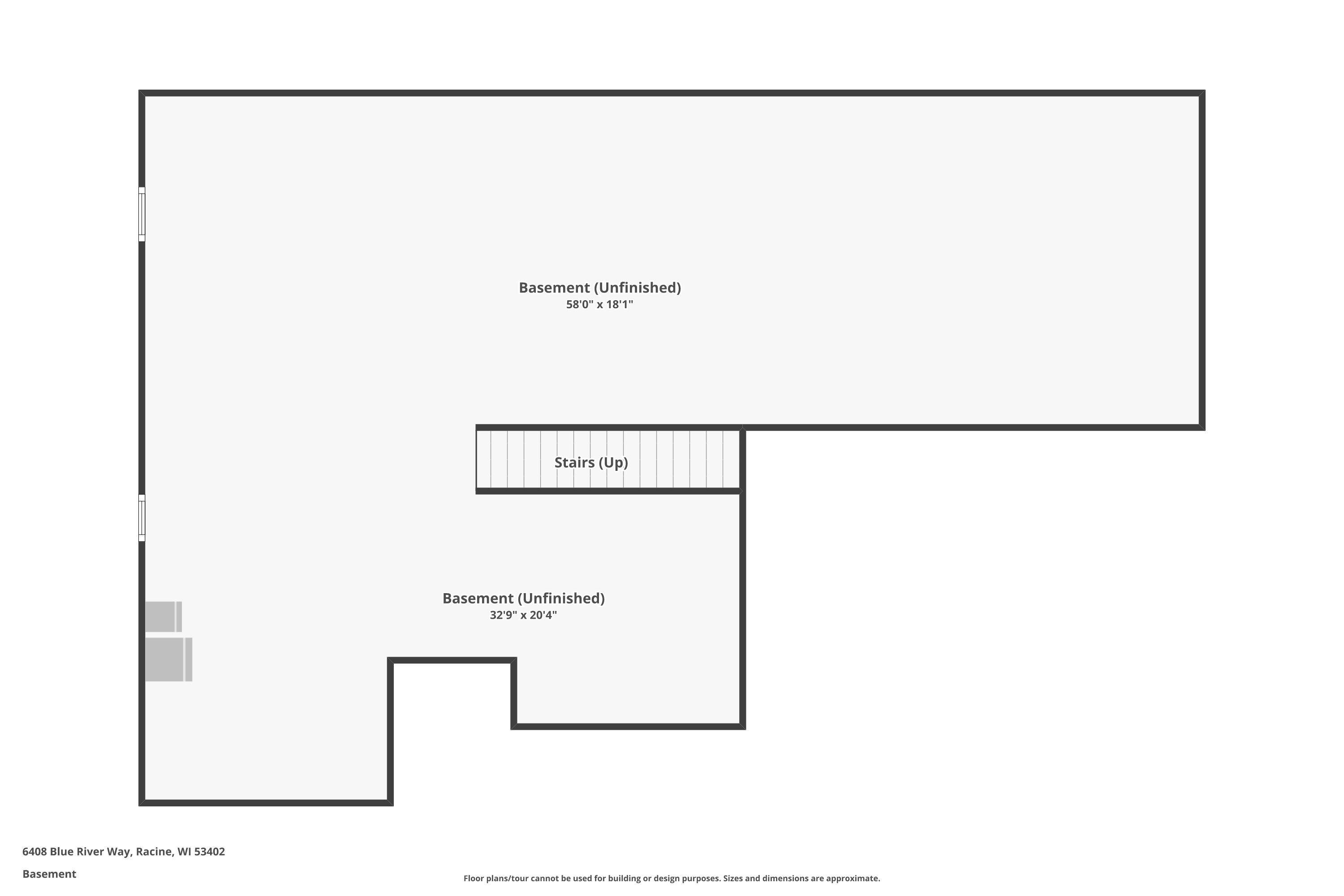 6408 Blue River Way Caledonia, WI 53402 - Photo 48 of 49 Basement floorplan