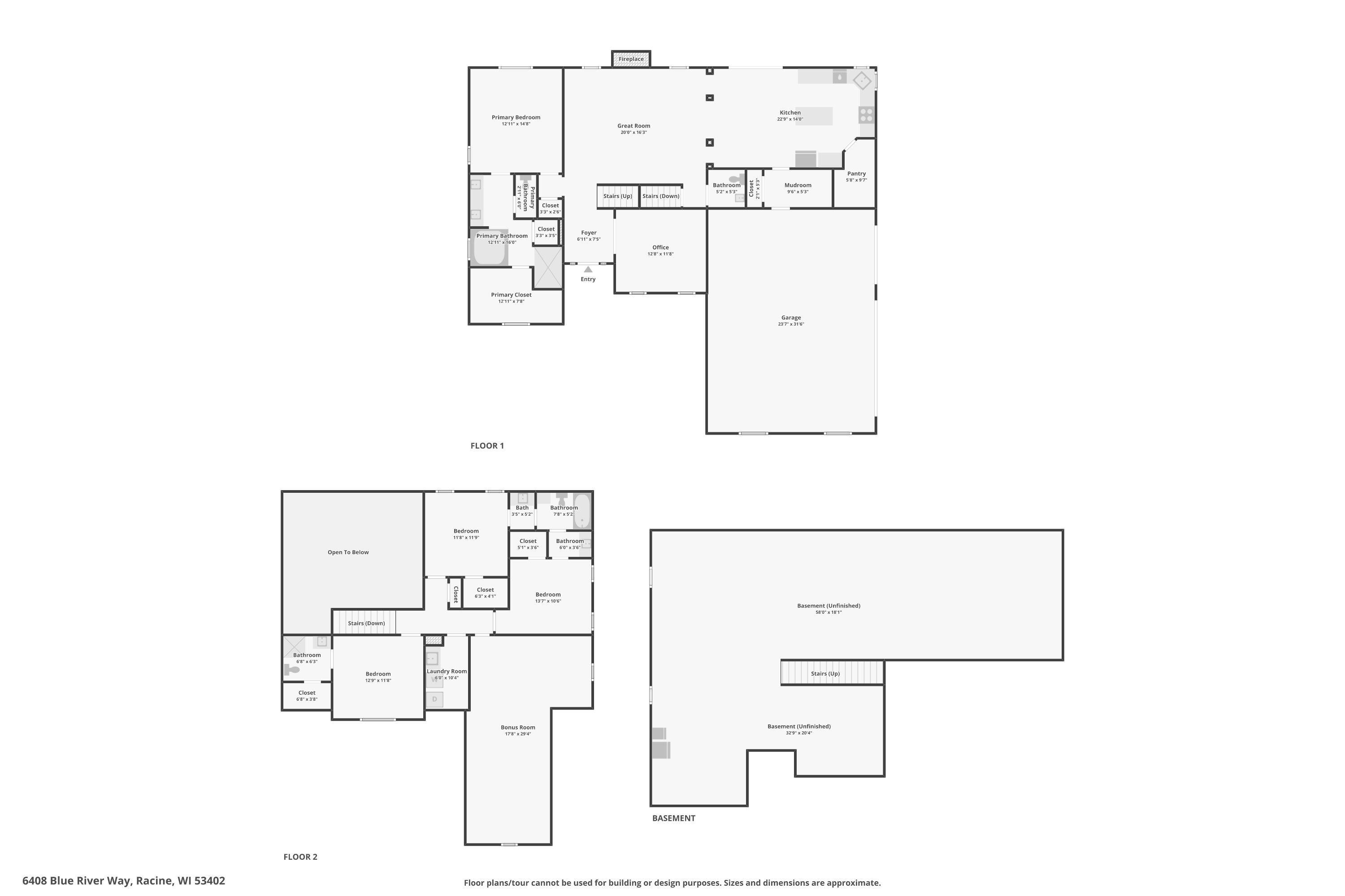 6408 Blue River Way Caledonia, WI 53402 - Photo 49 of 49 Combined floorplan