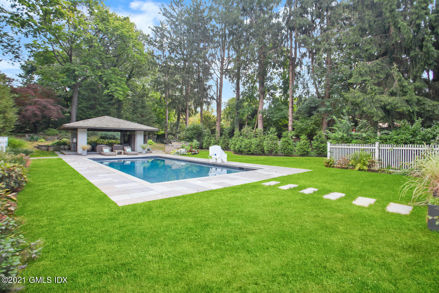 8 Cathlow Drive Riverside, CT 06878 - Photo 3 of 44 a view of outdoor space yard swimming pool and patio