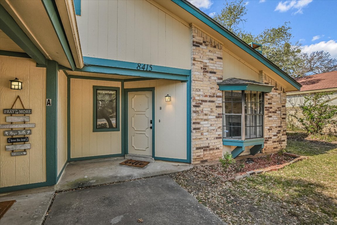 8415 Fathom Circle, Unit B Austin, TX 78750 - Photo 10 of 17 a view of a house with a patio
