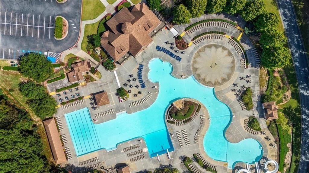 111 Stonegate Lane Canton, GA 30114 - Photo 23 of 30 an aerial view of a swimming pool patio and outdoor seating