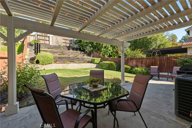 a view of a backyard with a garden