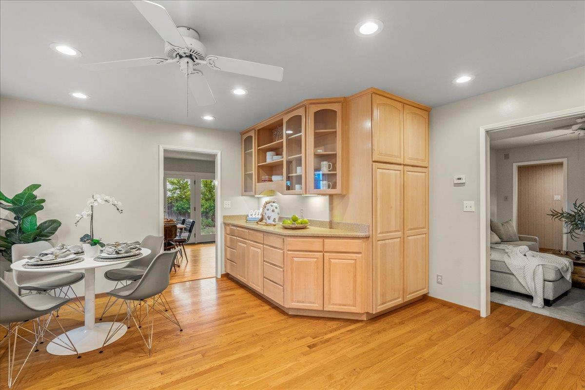 877 West Knickerbocker Drive Sunnyvale, CA 94087 - Photo 12 of 51 a living room with furniture and a chandelier