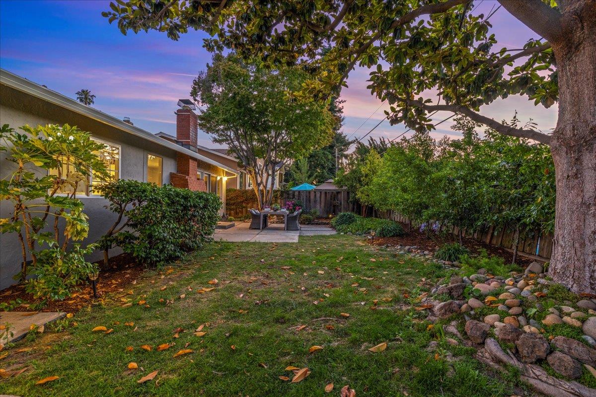 877 West Knickerbocker Drive Sunnyvale, CA 94087 - Photo 39 of 51 a backyard of a house with lots of green space