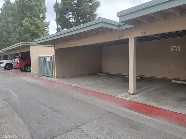 a view of a car garage