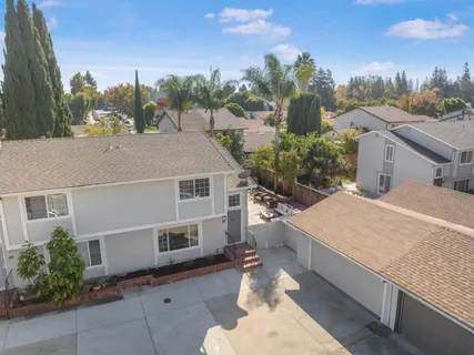 a view of a house with a outdoor space