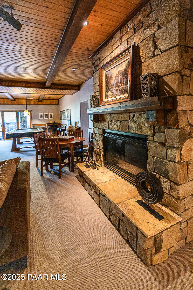 2505 East Old Miner Road Prescott, AZ 86303 - Photo 57 of 114 DownStairs Fireplace