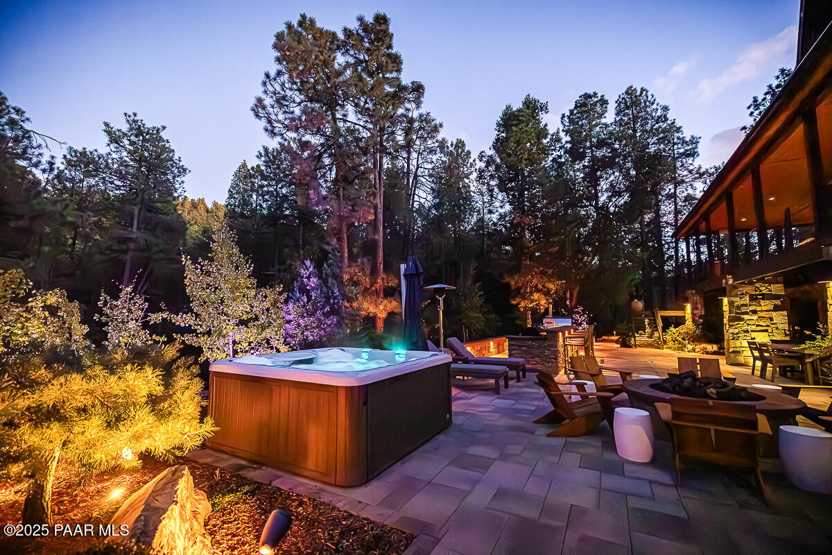 2505 East Old Miner Road Prescott, AZ 86303 - Photo 78 of 114 Hot Tub Night