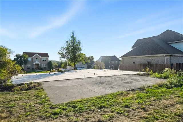 a house view with a garden space