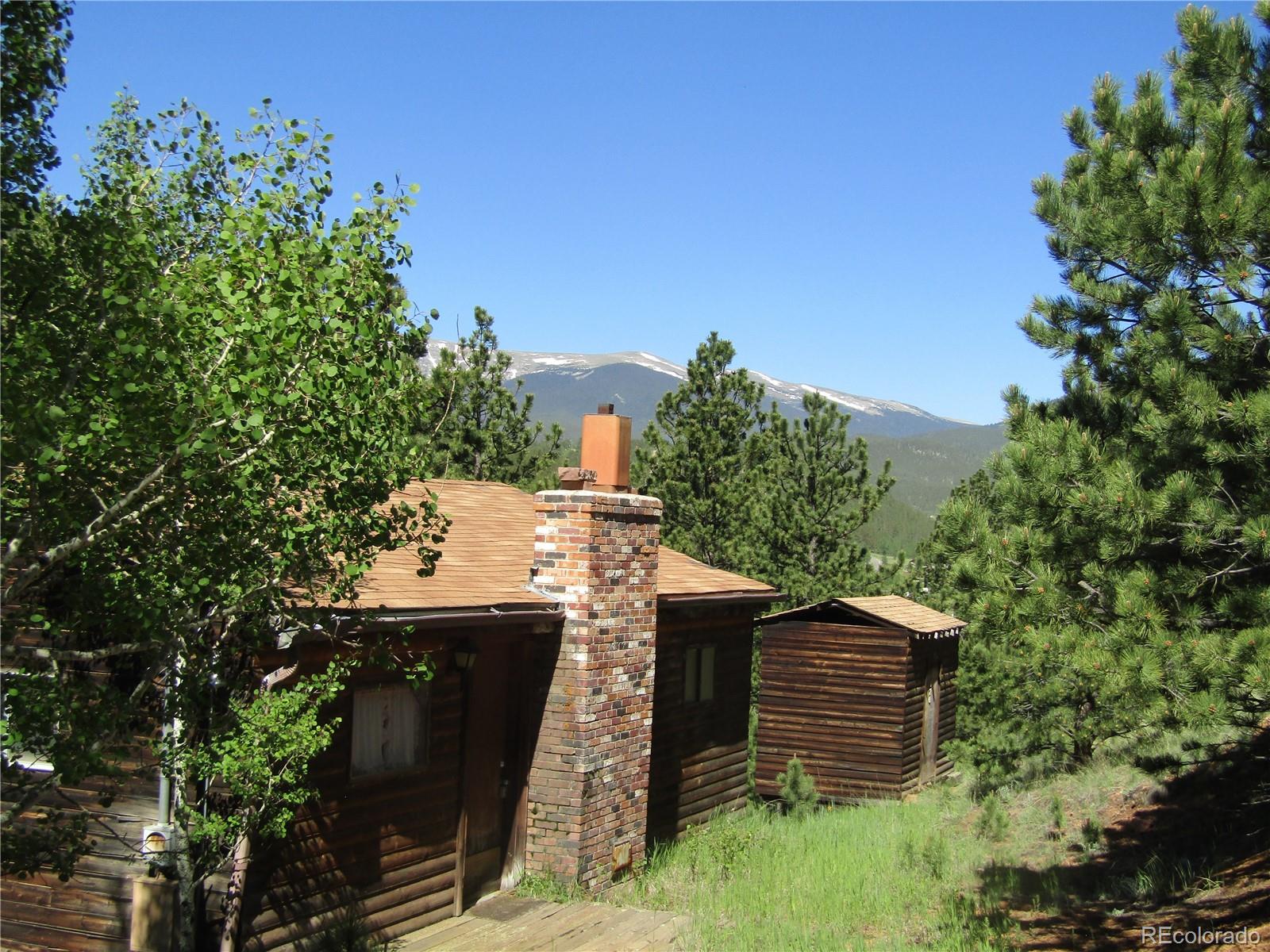 676 Gross Road Bailey, CO 80421 - Photo 1 of 18 an aerial view of a house with a yard