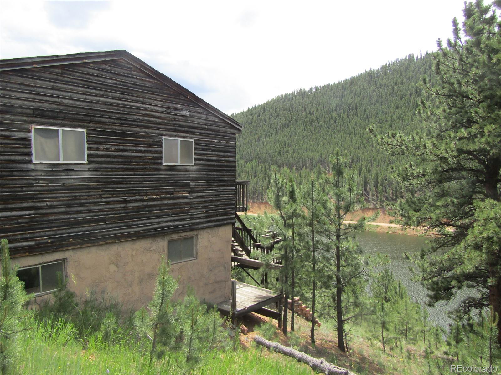 676 Gross Road Bailey, CO 80421 - Photo 11 of 18 a backyard of a house with lots of green space