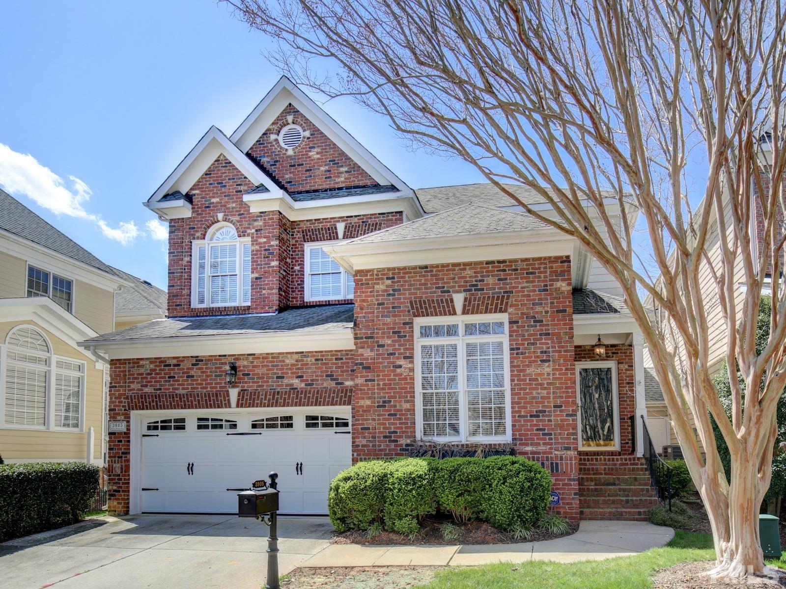 front view of a house with a street