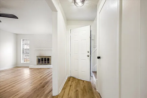 a view of livingroom with furniture and wooden floor