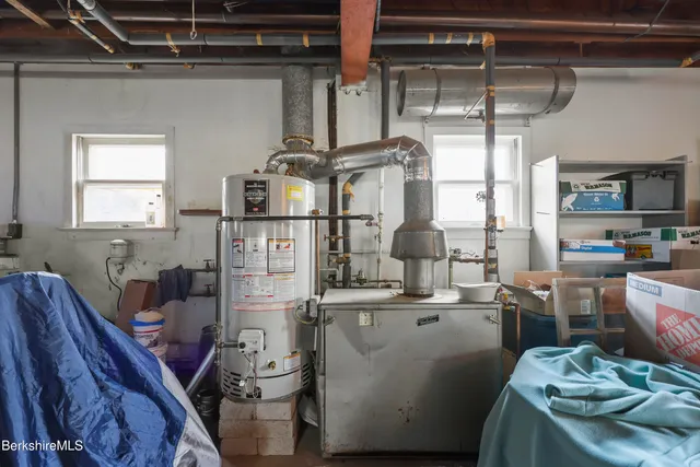 a room with cabinets