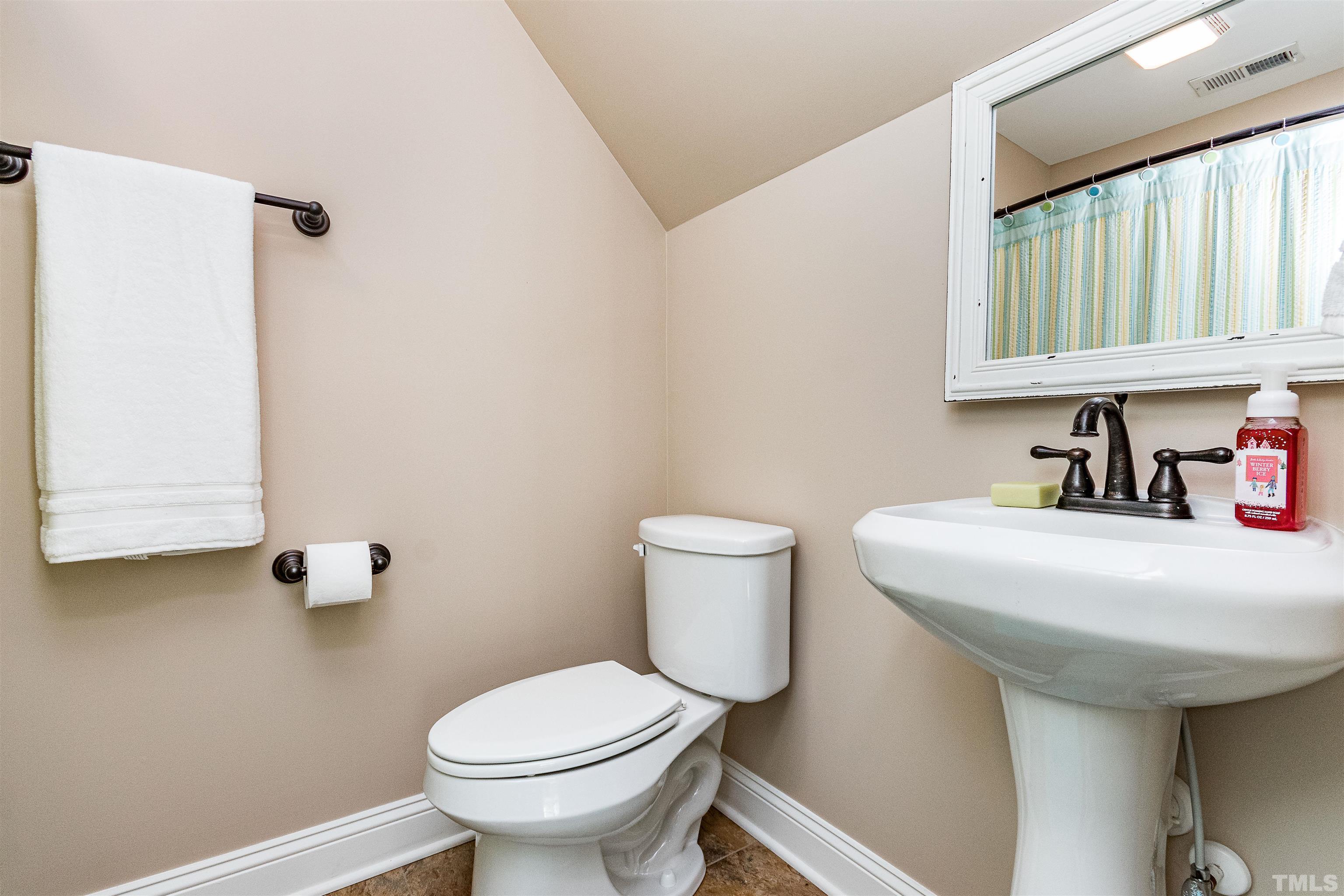 4300 Debnam Road Zebulon, NC 27597 - Photo 52 of 54 a bathroom with a sink a toilet and mirror