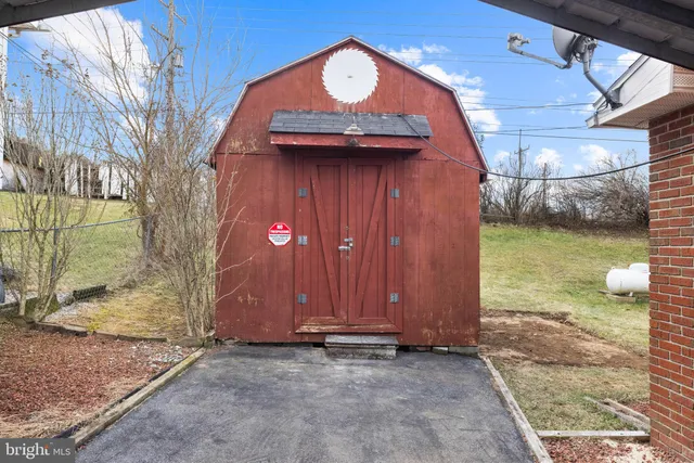 a view of a door of the house