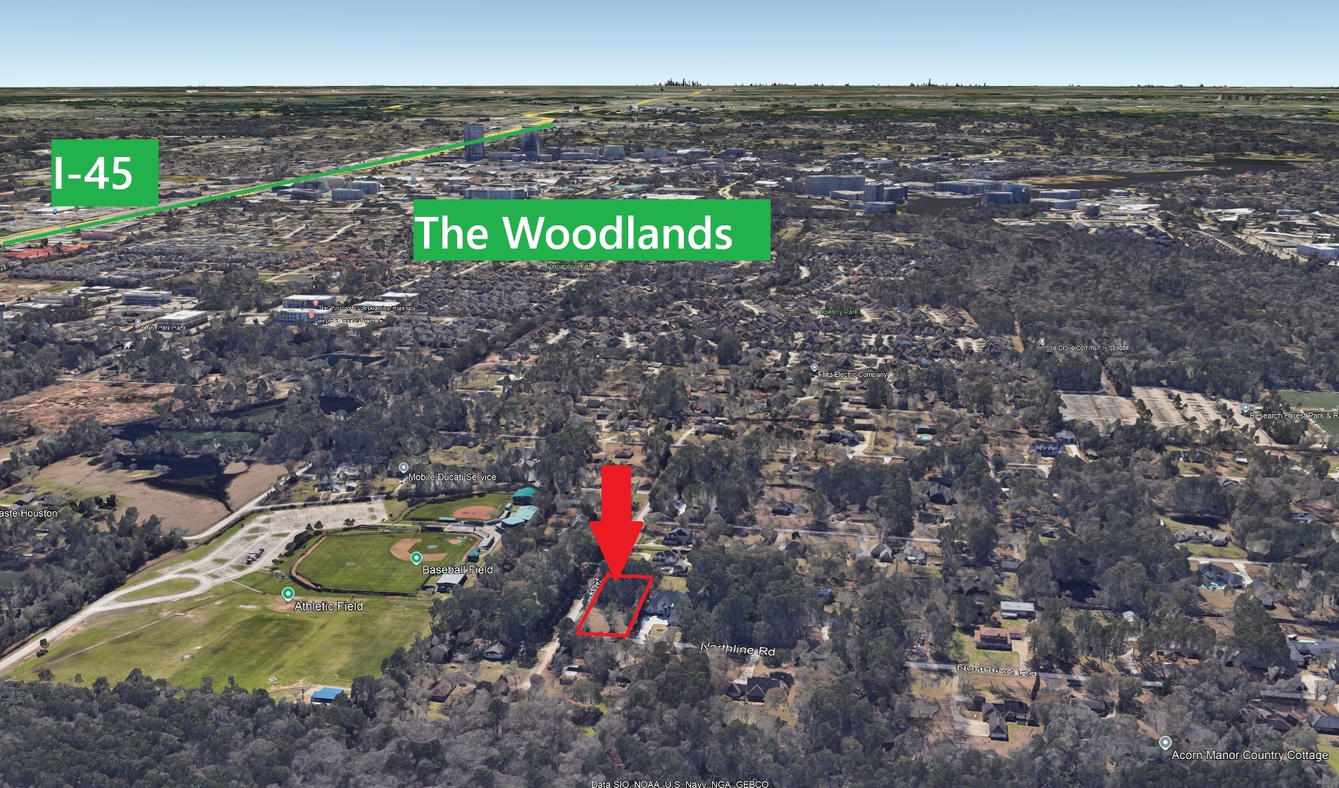 0 Northline Road Conroe, TX 77384 - Photo 7 of 12 Corner lot minutes from 45 and Woodlands Town Center.