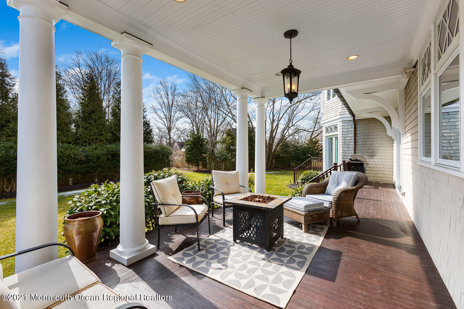 2 Harbor Drive Rumson, NJ 07760 - Photo 38 of 50 a living room with patio furniture and garden view