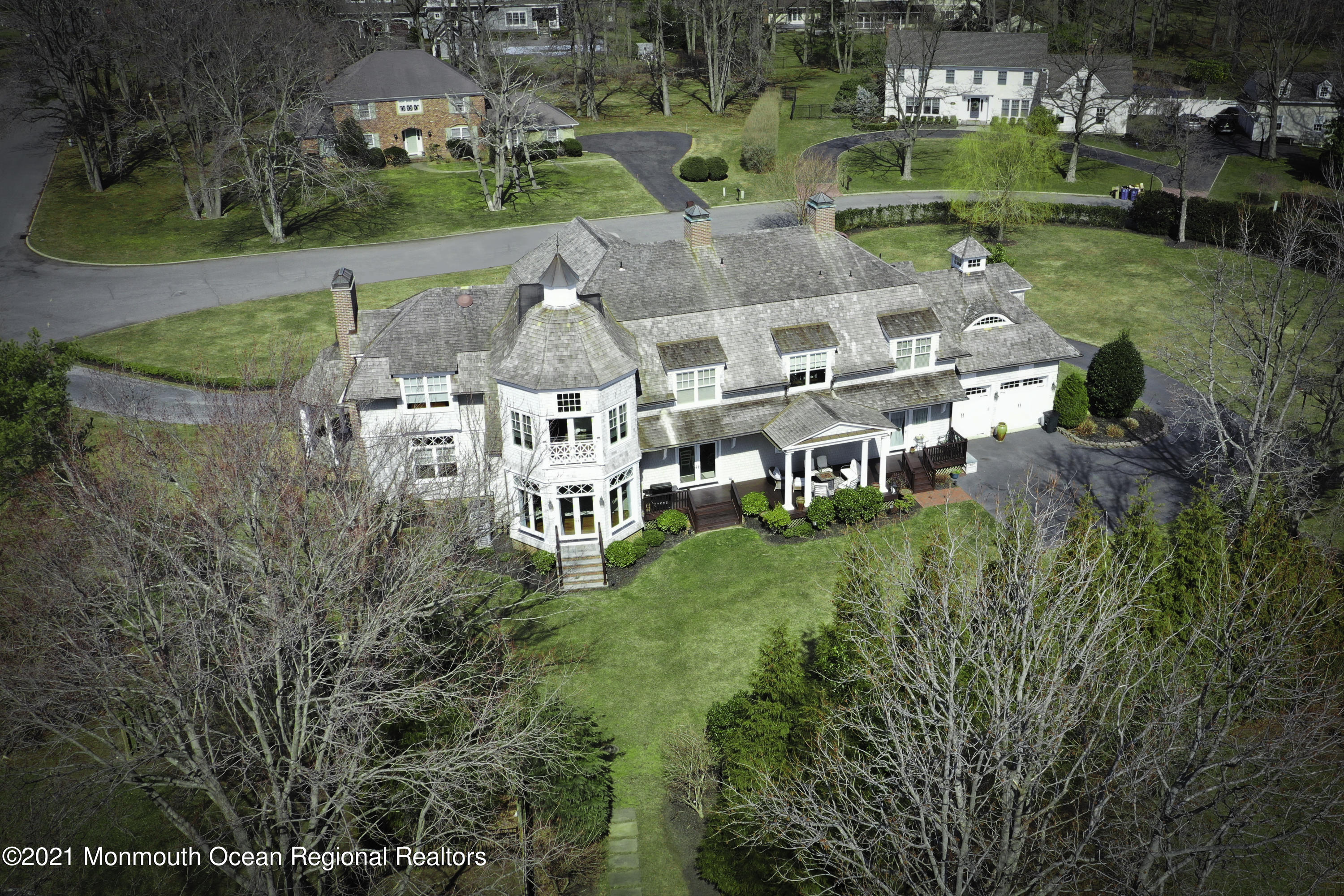 2 Harbor Drive Rumson, NJ 07760 - Photo 42 of 50 an aerial view of multiple houses with yard