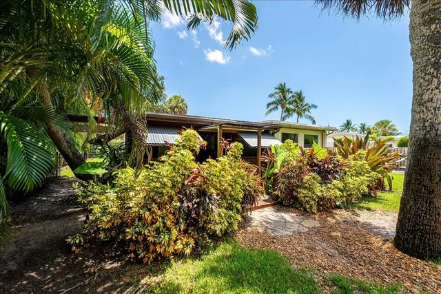 a view of an outdoor space and swimming pool