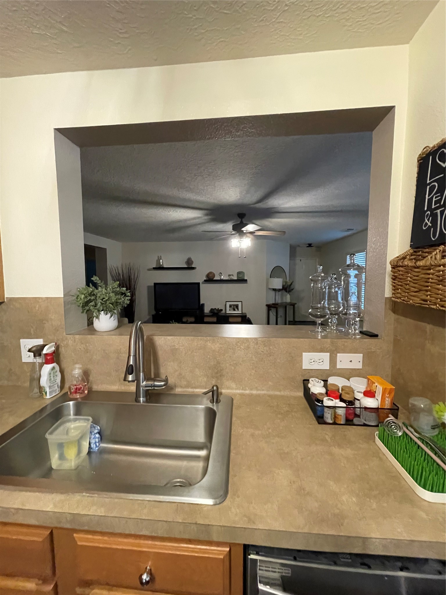 3310 Legends Wild Drive Spring, TX 77386 - Photo 17 of 40 a kitchen with a sink and a potted plant