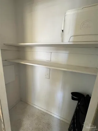 a close view of closet