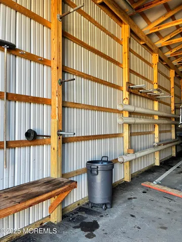 a backyard of a house with a garden