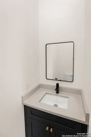 a view of a garden with a slide