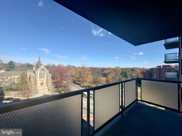 a view of city from balcony