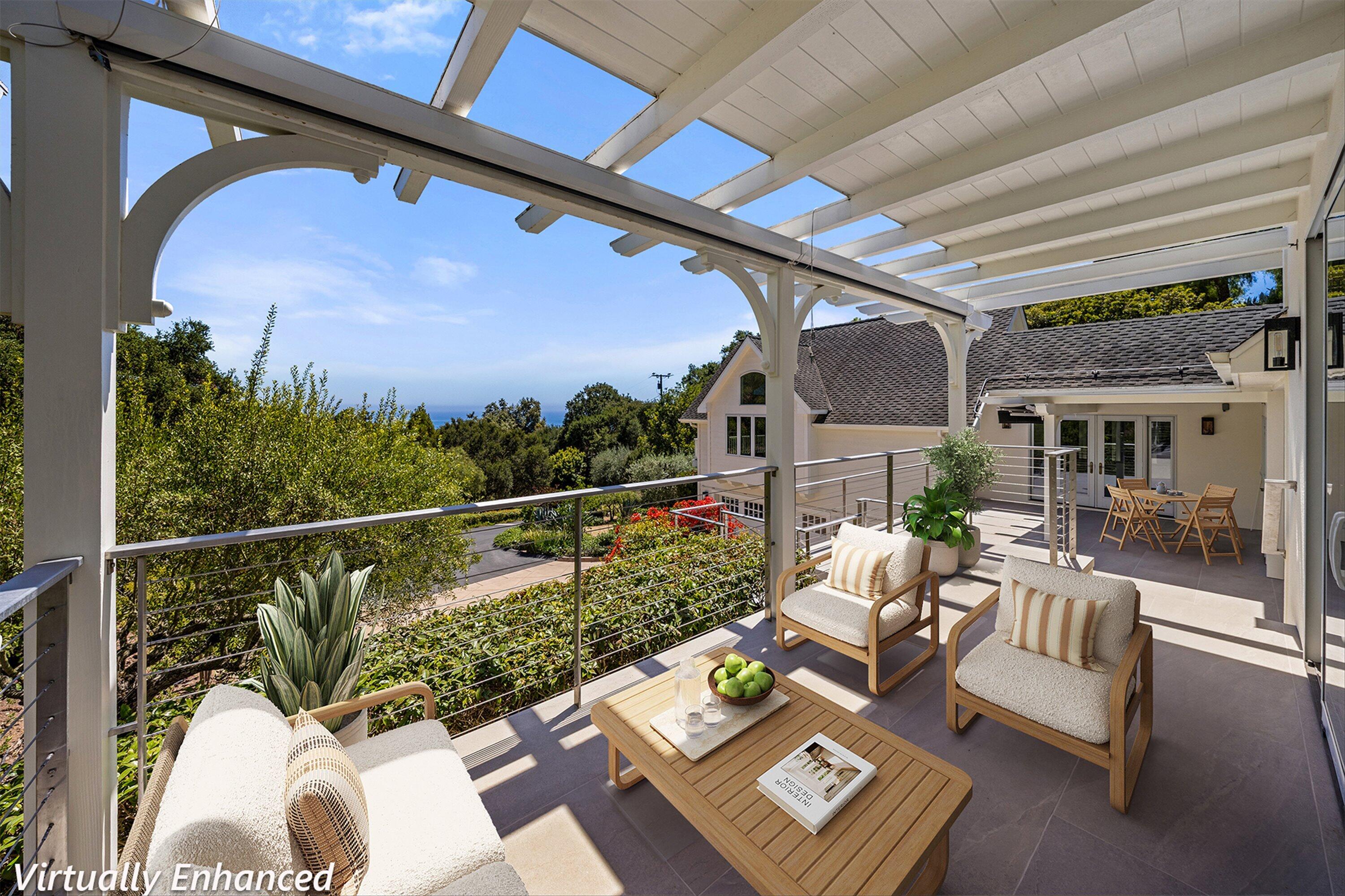 2850 Torito Road Montecito, CA 93108 - Photo 3 of 26 Upper Patio Enhanced