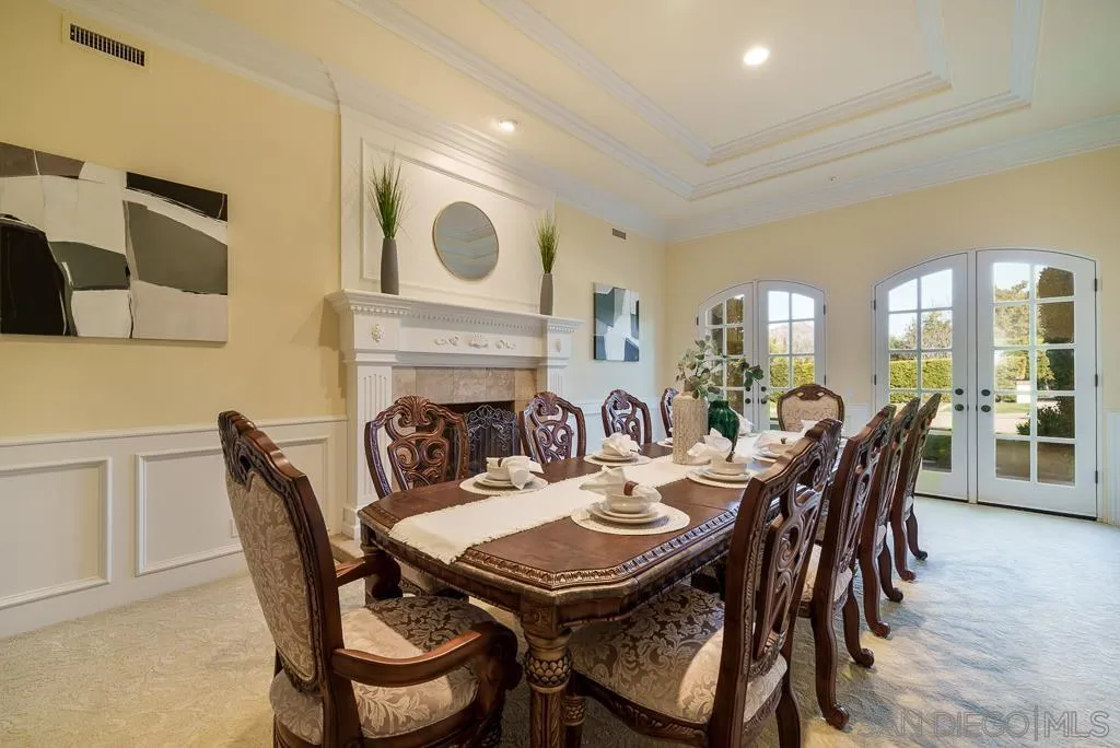 13752 Paseo Valle Alto Poway, CA 92064 - Photo 33 of 73 a view of a dining room with furniture and wooden floor