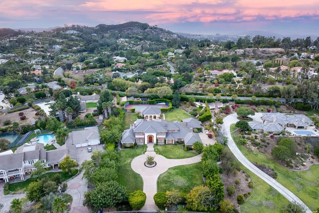 13752 Paseo Valle Alto Poway, CA 92064 - Photo 7 of 73 an aerial view of a city with lots of residential buildings