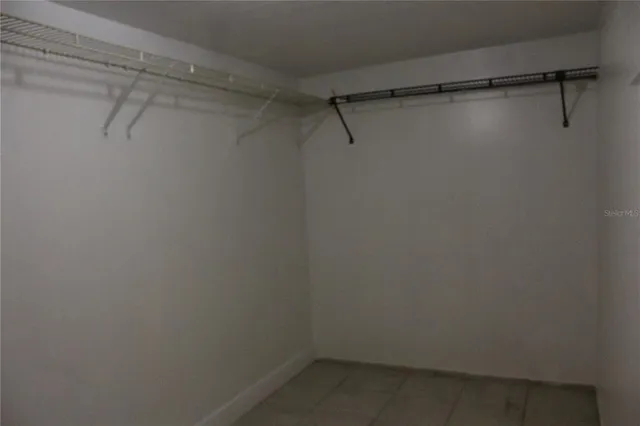 a view of a walk in closet