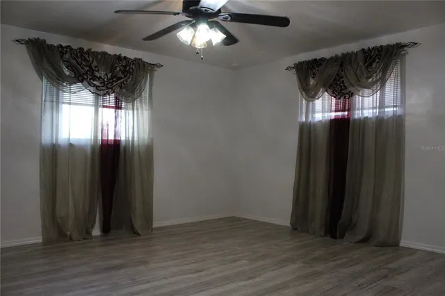 wooden floor in an empty room