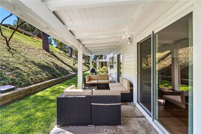 front view of a house with a small yard