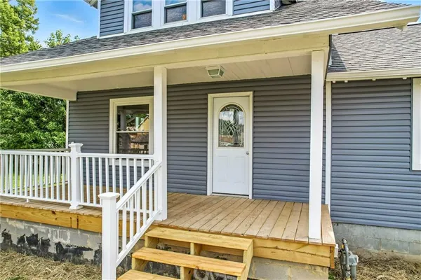 a view of a house with a balcony