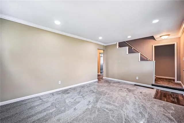 a view of an empty room