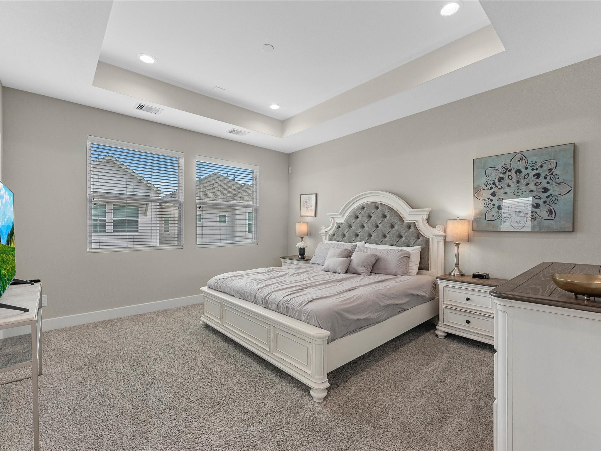 8311 Brecha Lane Houston, TX 77055 - Photo 9 of 19 a bedroom with a bed lamp closet and window