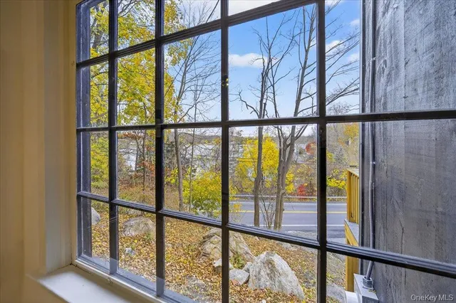 a view of city from a balcony