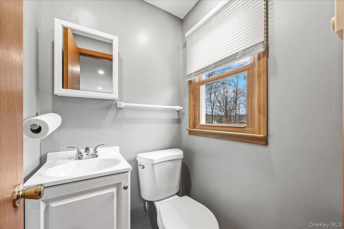155 Mill Street Wallkill, NY 12589 - Photo 16 of 26 a bathroom with a toilet sink and mirror