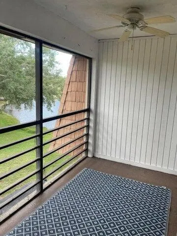 a view of a balcony