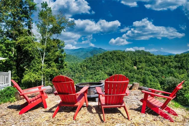 a view of a chairs in a patio