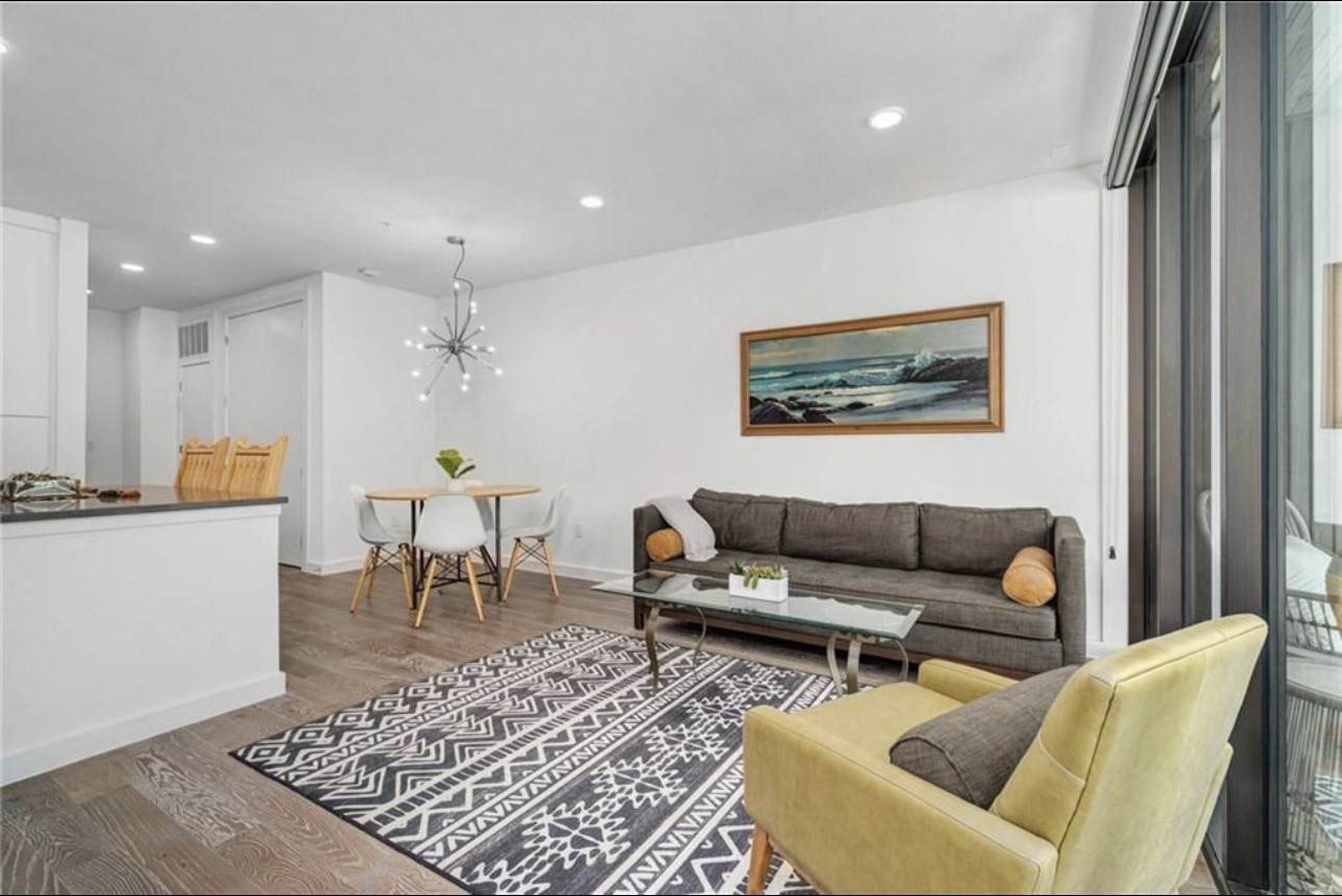 900 South 1st Street, Unit 304 Austin, TX 78704 - Photo 5 of 22 a living room with furniture and a rug